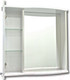 Миниатюра изображения товара Шкаф с зеркалом для ванной Гамма 08м (белый, левый)
