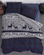 Миниатюра изображения товара Комплект постельного белья Karven Happinies Navy Blue Евро / N244