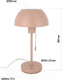 Миниатюра изображения товара Прикроватная лампа ArtStyle HT-709R (розовый матовый)