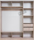 Миниатюра изображения товара Шкаф-купе Рэйгрупп 176 VVX Elgon РГ-09.01 (венге/хром)