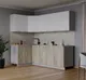 Миниатюра изображения товара Кухонный гарнитур Interline Мила Лайт 1.2x2.2 (белый платинум/дуб серый/опал светлый)