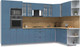 Миниатюра изображения товара Кухонный гарнитур Интерлиния Берес 1.88x3.4 ВТ правая (дуб лазурный/дуб бунратти)