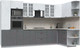 Миниатюра изображения товара Кухонный гарнитур Интерлиния Берес 1.68x3.4 ВТ правая (дуб полярный/дуб серый/травертин серый)