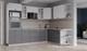 Миниатюра изображения товара Кухонный гарнитур Интерлиния Берес 1.88x2.6 ВТ правая (дуб полярный/дуб серый/травертин серый)