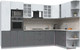 Миниатюра изображения товара Кухонный гарнитур Интерлиния Берес 1.88x3.2 ВТ правая (дуб полярный/дуб серый/травертин серый)