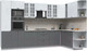 Миниатюра изображения товара Кухонный гарнитур Интерлиния Берес 1.88x3.4 ВТ правая (дуб полярный/дуб серый/травертин серый)