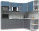 Миниатюра изображения товара Кухонный гарнитур Интерлиния Берес 1.88x2.4 ВТ правая (дуб лазурный/дуб серый/серый каспий)