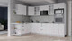 Миниатюра изображения товара Кухонный гарнитур Интерлиния Берес 1.88x2.8 ВТ левая (дуб полярный/серый каспий)