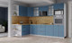 Миниатюра изображения товара Кухонный гарнитур Интерлиния Берес 1.68x2.8 ВТ левая (дуб лазурный/дуб бунратти)