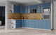 Миниатюра изображения товара Кухонный гарнитур Интерлиния Берес 1.68x3.0 ВТ левая (дуб лазурный/дуб бунратти)