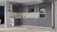 Миниатюра изображения товара Кухонный гарнитур Интерлиния Берес 1.68x3.4 ВТ левая (дуб серый/опал светлый)