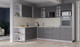 Миниатюра изображения товара Кухонный гарнитур Интерлиния Берес 1.88x2.6 ВТ левая (дуб серый/опал светлый)