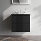 Миниатюра изображения товара Тумба под умывальник AM.PM Gem M90FHX06022BM (черный матовый)
