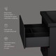Миниатюра изображения товара Тумба под умывальник AM.PM Gem M90FHX06022BM (черный матовый)