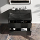 Миниатюра изображения товара Тумба под умывальник AM.PM Gem M90FHX07522BM (черный матовый)