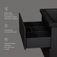 Миниатюра изображения товара Тумба под умывальник AM.PM Gem M90FHX07522BM (черный матовый)