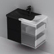 Миниатюра изображения товара Тумба под умывальник AM.PM Gem M90FHX07522BM (черный матовый)