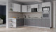 Миниатюра изображения товара Кухонный гарнитур Интерлиния Берес 1.88x2.8 ВТ левая (дуб полярный/дуб серый/травертин серый)