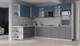 Миниатюра изображения товара Кухонный гарнитур Интерлиния Берес 1.88x2.8 ВТ левая (дуб лазурный/дуб серый/серый каспий)