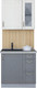 Миниатюра изображения товара Кухонный гарнитур Интерлиния Мила Крафт 0.8 (дуб серый/дуб полярный/травертин серый)