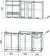 Миниатюра изображения товара Кухонный гарнитур Интерлиния Мила 16-60 без столешницы (дуб молочный/дуб венге)