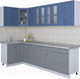 Миниатюра изображения товара Кухонный гарнитур Интерлиния Мила Крафт 1.2x2.8 (дуб серый/дуб лазурный/травертин серый)