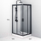 Миниатюра изображения товара Душевой уголок AM.PM Gem W90G-404-100280-BT