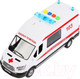 Миниатюра изображения товара Автомобиль игрушечный Технопарк Ford Transit Скорая / TRANSITVAN-22PLAMB-WH