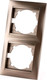 Миниатюра изображения товара Рамка для выключателей и розеток TDM Лама SQ1815-0733 (бронза)