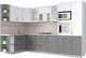 Миниатюра изображения товара Кухонный гарнитур Интерлиния Мила Крафт 1.68x3.2 левая (дуб серый/дуб полярный/травертин серый)