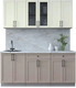 Миниатюра изображения товара Кухонный гарнитур Интерлиния Тренд 1.8А (луна/белый/серый каспий)