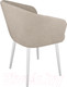 Миниатюра изображения товара Стул ТриЯ Верона Т6 (белый муар/велюр D002 бежевый)