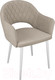 Миниатюра изображения товара Стул ТриЯ София Т6 (белый муар/велюр D002 бежевый)