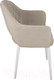 Миниатюра изображения товара Стул ТриЯ София Т6 (белый муар/велюр D002 бежевый)