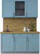 Миниатюра изображения товара Кухонный гарнитур Интерлиния Тренд 1.5А (океан/океан/дуб бунратти)