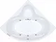 Миниатюра изображения товара Ванна акриловая Triton Сабина 160x160 Экстра Релакс Flat (с гидромассажем)