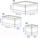 Миниатюра изображения товара Набор коробок для хранения Ikea Скубб 403.999.98 (темно-серый)