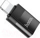 Миниатюра изображения товара Адаптер Hoco UA17 iP Male 0 Type-C female USB2.0 (черный)