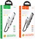 Миниатюра изображения товара USB-хаб Hoco HB26 4 в 1 USB - USB3.0+USB2.0x3 (металический серый)