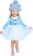 Миниатюра изображения товара Костюм карнавальный Пуговка Снегурочка Ася / 3028 к-22-26-104 (р.104-52)