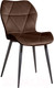 Миниатюра изображения товара Стул Олмеко Дора (велюр тенерифе шоколад/металл черный)