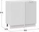Миниатюра изображения товара Шкаф под мойку ТриЯ Кимберли 1Н9У (белый/сноу)