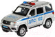 Миниатюра изображения товара Масштабная модель автомобиля Технопарк UAZ Патриот Полиция / PATRIOT-124SL-POL-GY