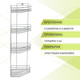 Миниатюра изображения товара Полка для ванной Rosenberg RUS-385303-4Zn