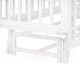 Миниатюра изображения товара Детская кроватка INDIGO Style на ножках продольный маятник (белый)