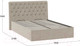Миниатюра изображения товара Полуторная кровать ТриЯ Скарлет универсальная тип 1 с ПМ 140x200 (велюр мокко светлый)