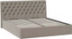 Миниатюра изображения товара Двуспальная кровать ТриЯ Скарлет универсальная тип 1 с ПМ 180x200 (велюр мокко темный)