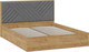 Миниатюра изображения товара Каркас кровати ТриЯ Хилтон универсальный тип 1 160x200 (дуб крафт золотой/велюр серый)