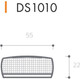 Миниатюра изображения товара Ограничитель дверной System DS1010 AL315 (белый матовый)