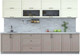 Миниатюра изображения товара Кухонный гарнитур Интерлиния Тренд 3.1Б (луна/белый/серый каспий)